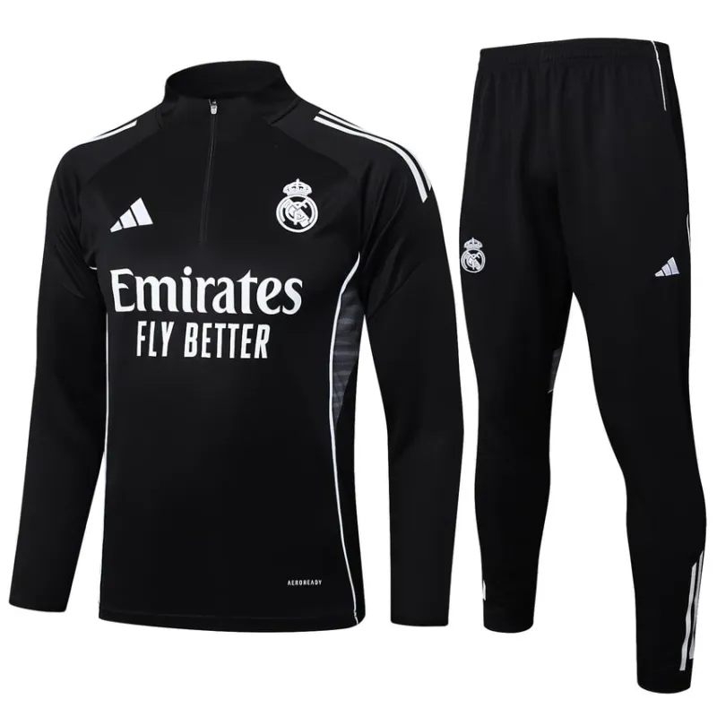 Real Madrid Trainingsanzug 2025/26 - Schwarz