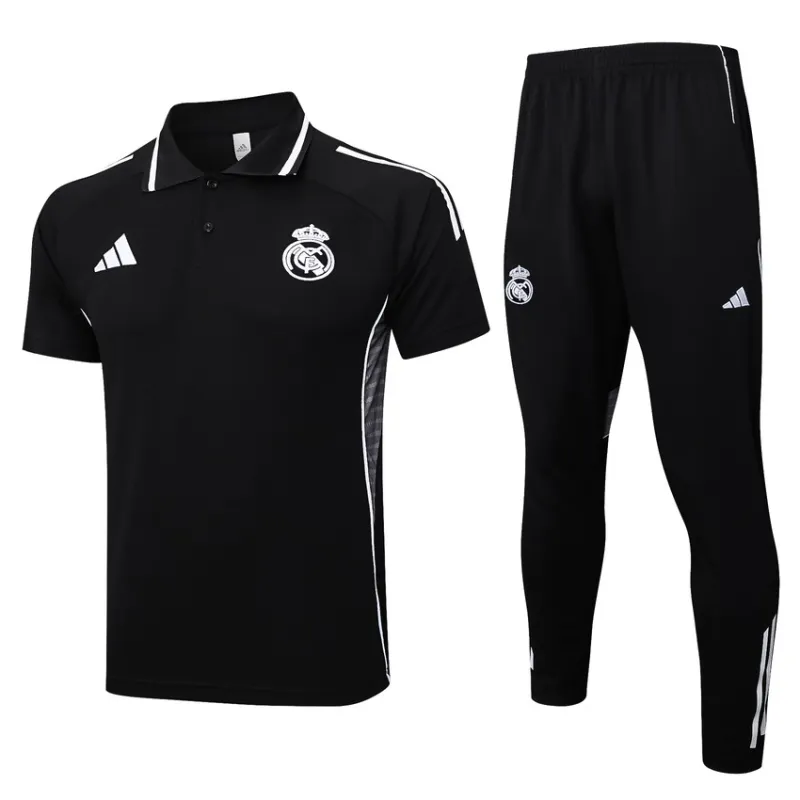 Real Madrid 2025/26 Sports Polo - Black