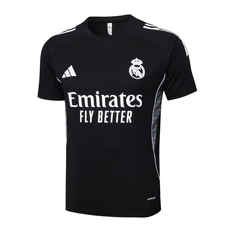 Real Madrid 2025/26 Training Jersey + Shorts - Black