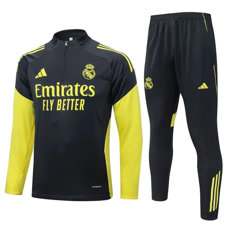 Tuta Sportiva Real Madrid 2025/26 - Nero/Giallo