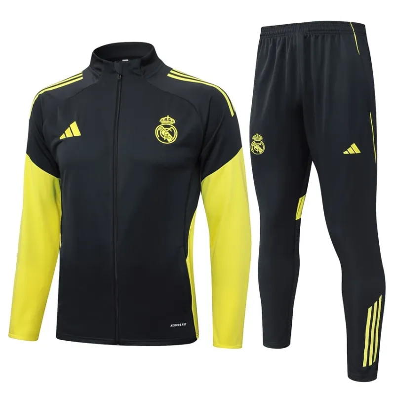 Real Madrid 2025/26 Sports Jacket - Black/Yellow