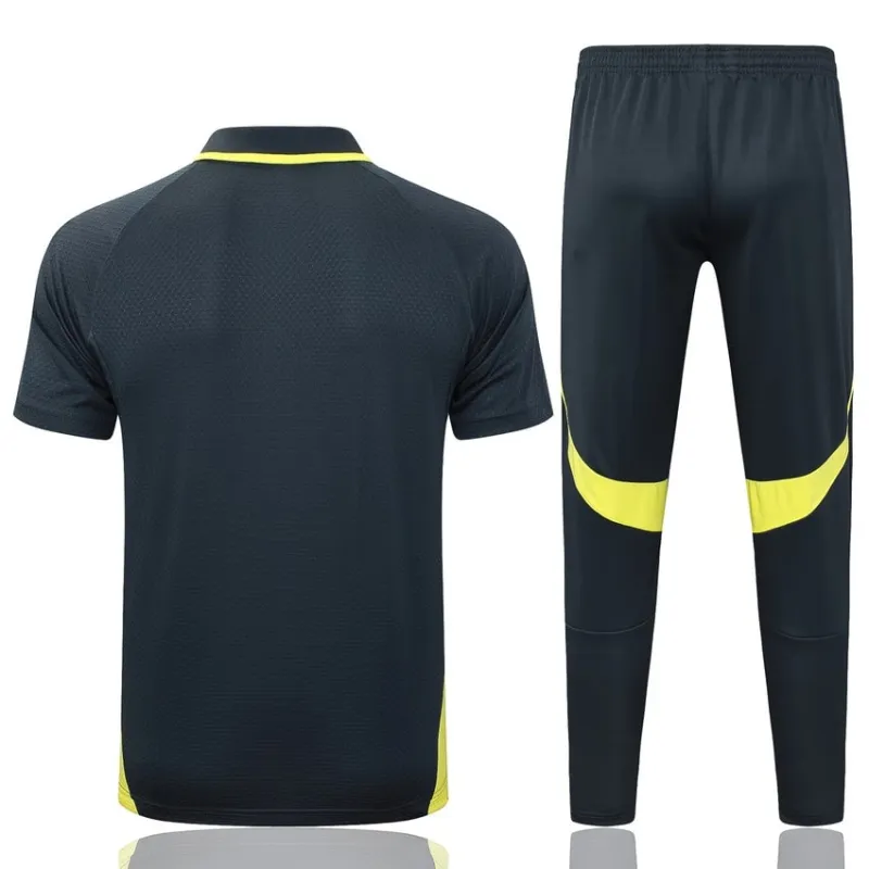 Real Madrid 2025/26 Sports Polo - Black/Yellow