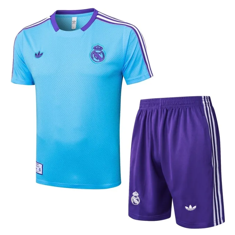 Real Madrid 2025/26 Training Jersey + Shorts - Blue