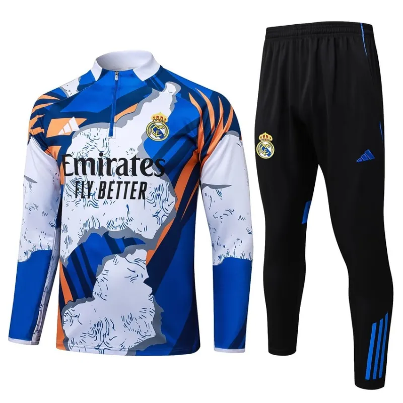 Real Madrid Trainingsanzug 2025/26 - Blau/Weiß