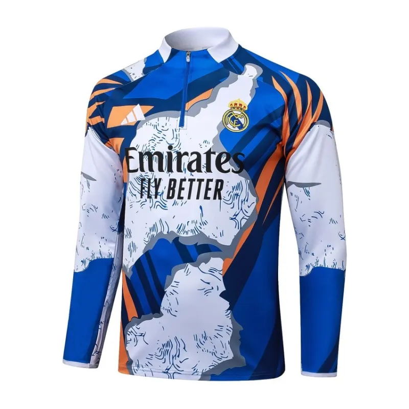 Real Madrid Trainingsanzug 2025/26 - Blau/Weiß