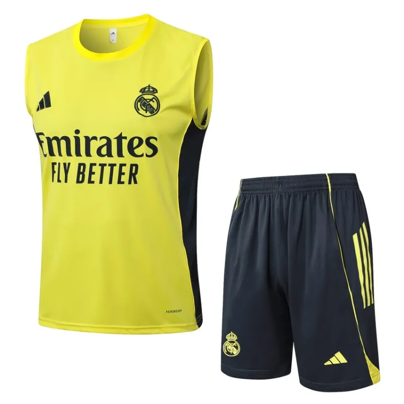 Real Madrid 2025/26 Shorts & Vest Set - Yellow