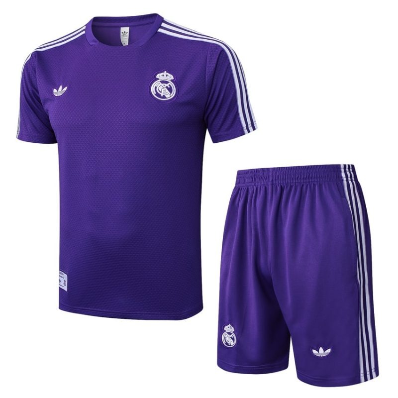 Real Madrid 2025/26 Training Jersey + Shorts - Purple