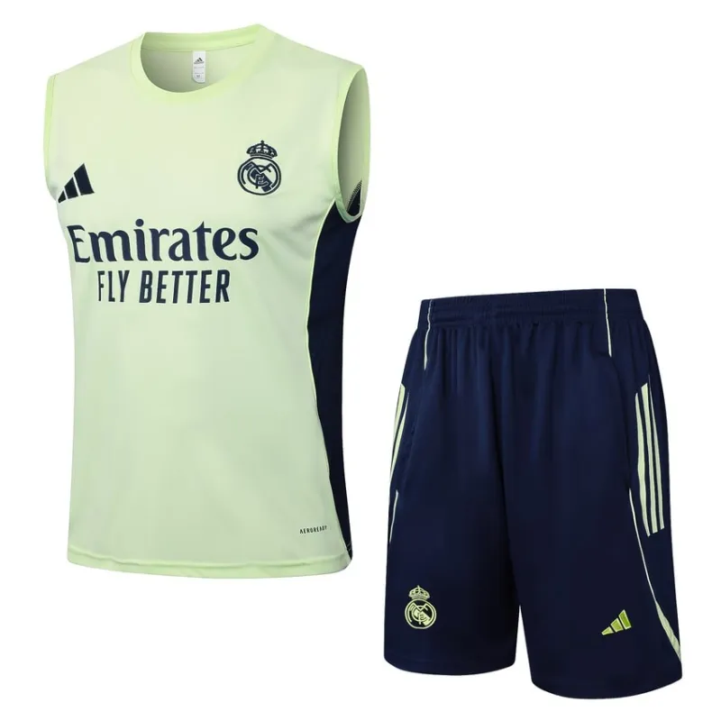 Set Pantaloncini & Canotta Real Madrid 2025/26 - Verde Chiaro