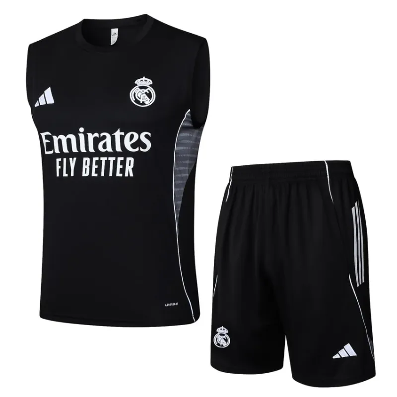 Set Pantaloncini & Canotta Real Madrid 2025/26 - Nero