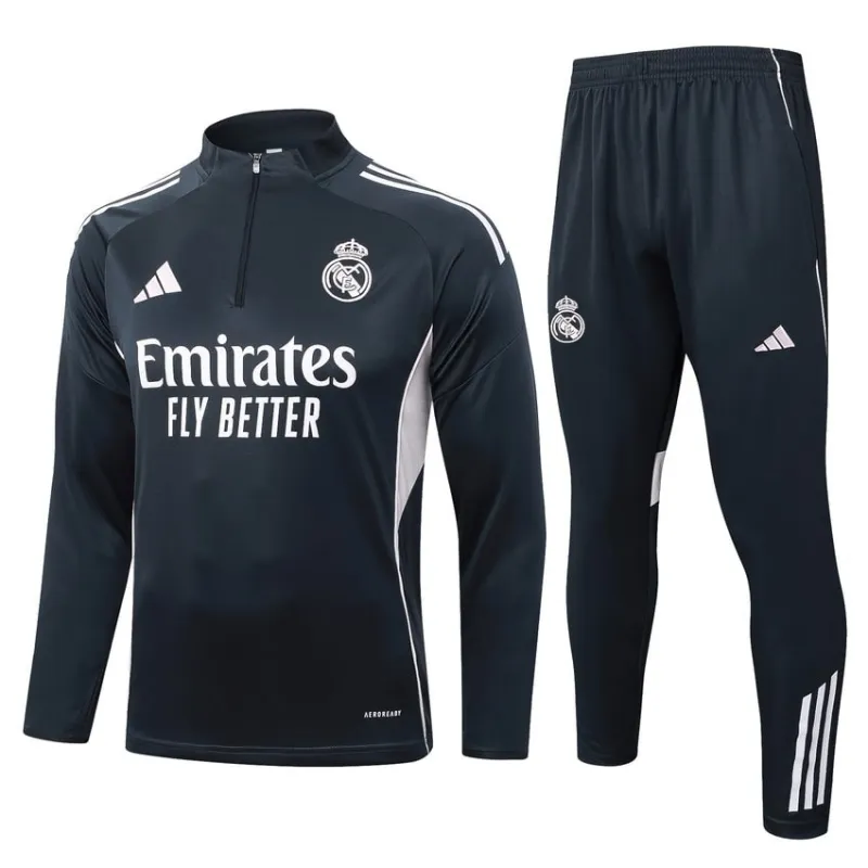 Survêtement Real Madrid 2025/26 - Gris Foncé