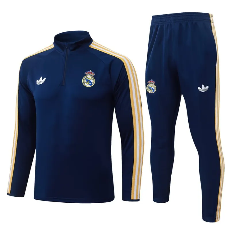 Real Madrid 2026/27 Tracksuit Dark Blue