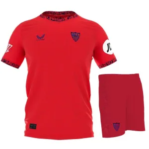 Sevilla 2024/25 Away Kids' Jersey and Shorts - Red