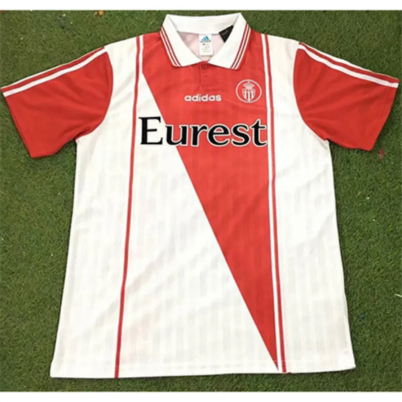 Maillot retro d'AS Monaco 1996/97 domicile - Blanc/Rouge