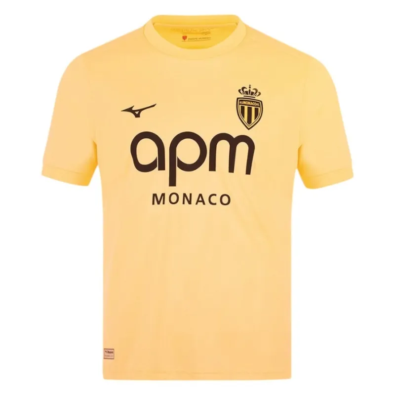 Monaco 2025/26 Kids’ Third Jersey - Yellow