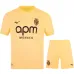 Monaco 2025/26 Terza Maglia Bambino + Pantaloncini - Gialla