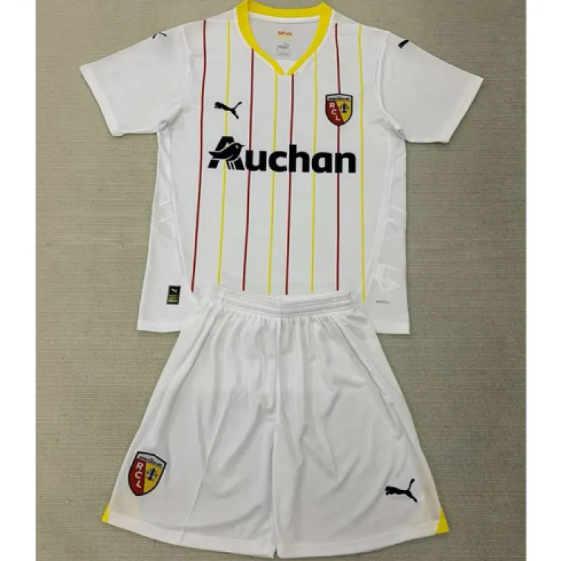Lens Kids' Third Jersey and Shorts 2024/25 - White