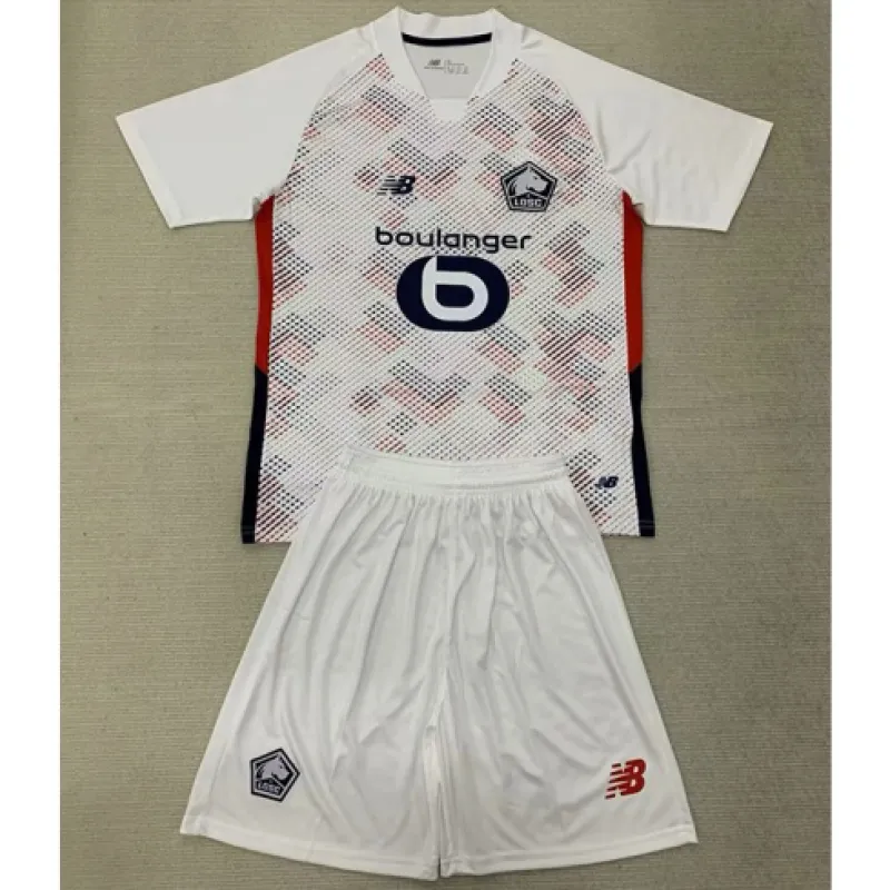 Lille Kids' Jersey + Shorts 2024/25 Away - White