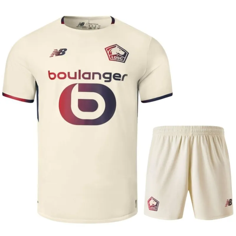 Lille 2025/26 Camiseta de Visitante Infantil + Pantalones Cortos - Beige