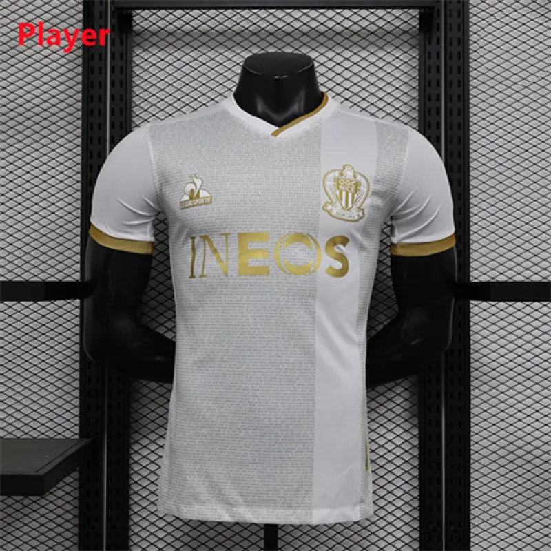 OGC Nice 2024/25 Away Player Edition Jersey - White