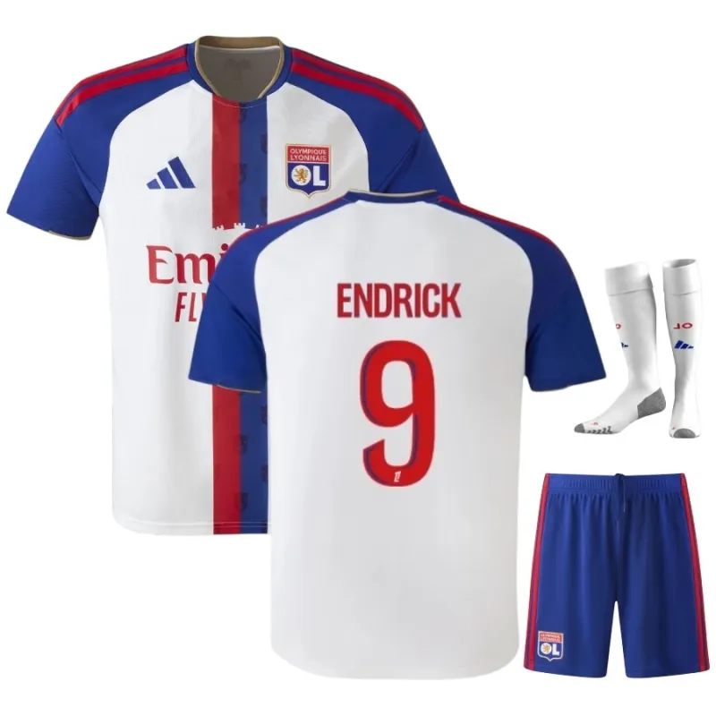 Lyon ENDRICK 2026/27 Home Kids Kit Jersey