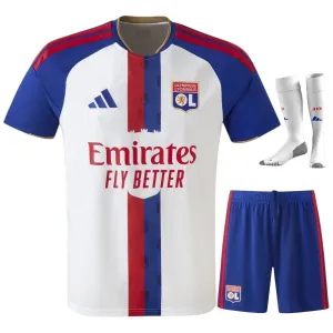 Lyon 2026/27 Home Kids Kit Jersey