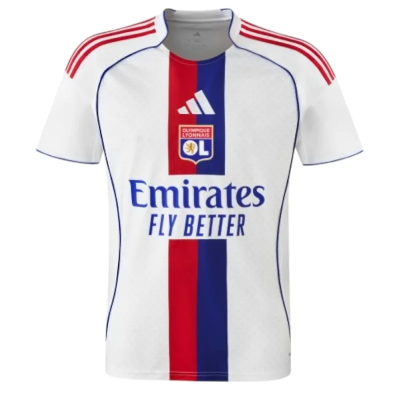Maillot domicile enfant de l'Olympique Lyonnais 2025/26 - Blanc