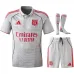 Lyon 2025/26 Drittes Kindertrikot mit Hose - Grau