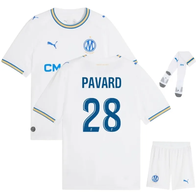 Marseille Heim Kinder Set Trikot 2026/27 PAVARD