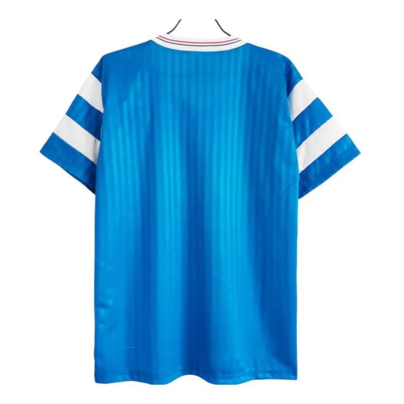 Marseille 1990/91 Retro Away Jersey - Blue