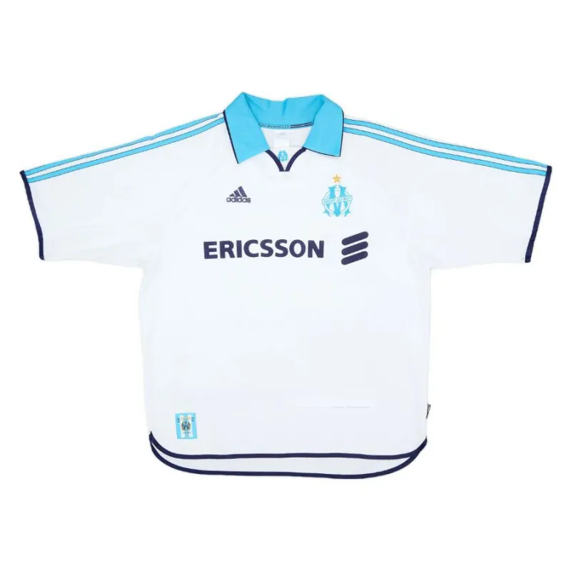Marseille GALLAS 1998/99 Retro Home Jersey - White