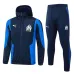 Windproof hooded tracksuit of Olympique de Marseille for 2024/25 - Blue