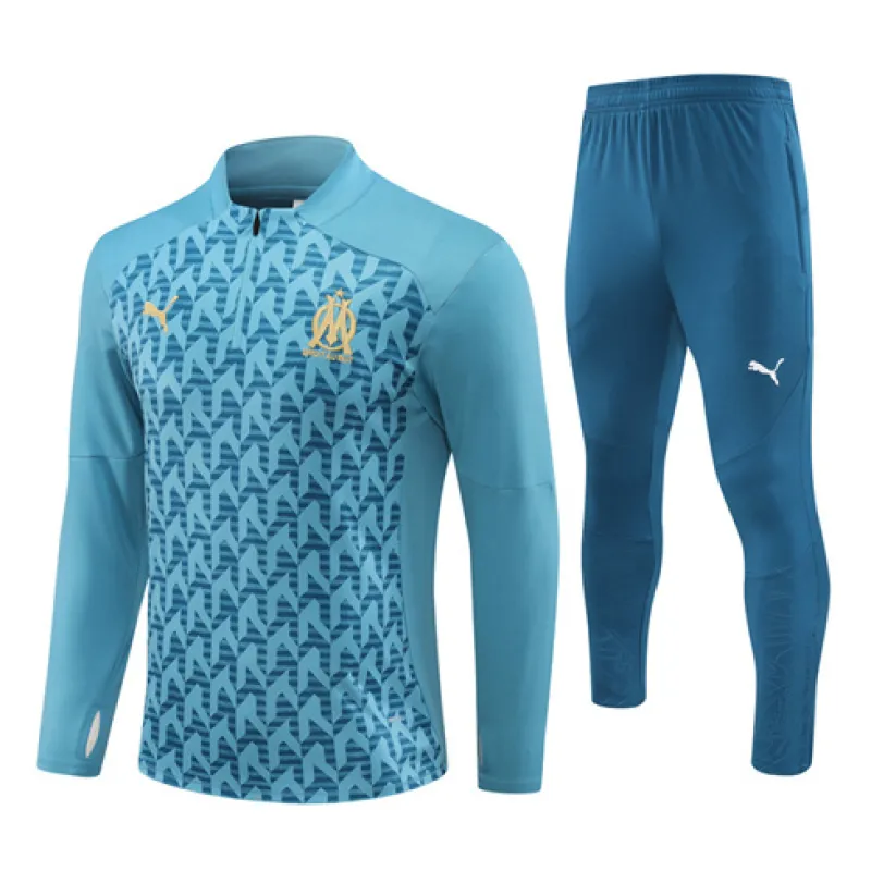 Olympique de Marseille Kinder-Trainingsanzug für 2024/25 - Grün