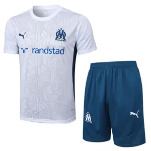 Maglia di allenamento + pantaloncini di Olympique de Marseille per 2024/25 - Bianco