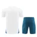 Olympique de Marseille children's training jersey + shorts for 2024/25 - White