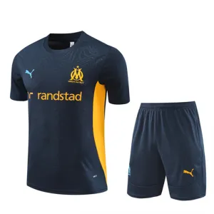 Maglia di allenamento e pantaloncini per bambini di Olympique de Marseille per 2024/25 - Blu