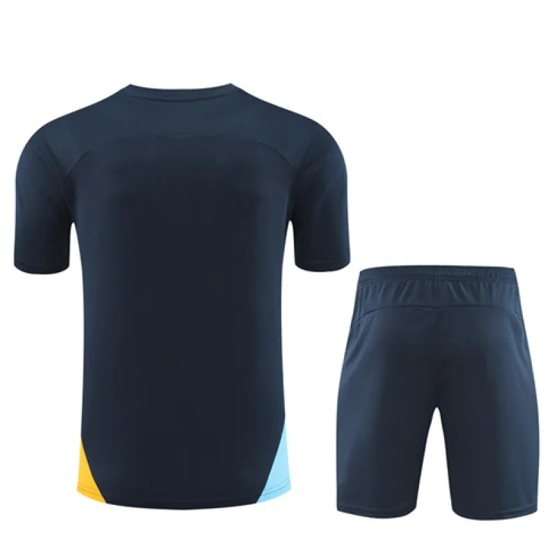 Children's training jersey and shorts of Olympique de Marseille for 2024/25 - Blue
