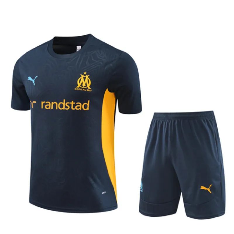 Olympique de Marseille training jersey + shorts for 2024/25 - Blue