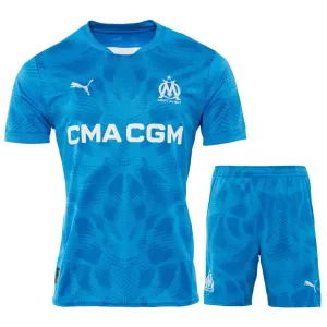 Kinder - Torwart - Trikot - und Short - Set von Marseille 2024/25 - Blau