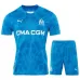 Marseille Kids' 2024/25 Blue Goalkeeper Jersey and Shorts Set