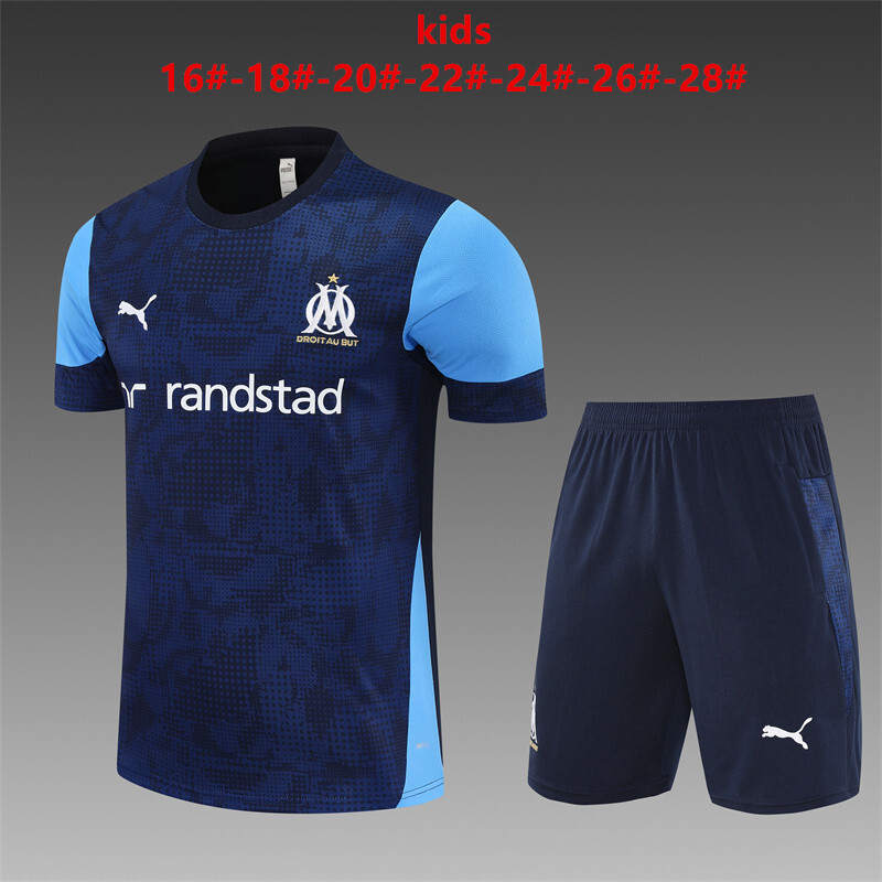 Marseille 2025/26 Kids Training Set blue