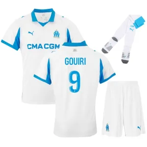Set di maglia bambini di GOUIRI dell'Olympique Marseille 2025/26 casa - Bianco