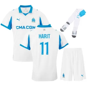 Set di maglia bambini di HARIT dell'Olympique Marseille 2025/26 casa - Bianco