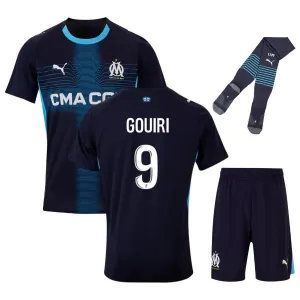 Set di maglia bambini di Gouiri dell'Olympique Marseille 2025/26 in trasferta - Blu