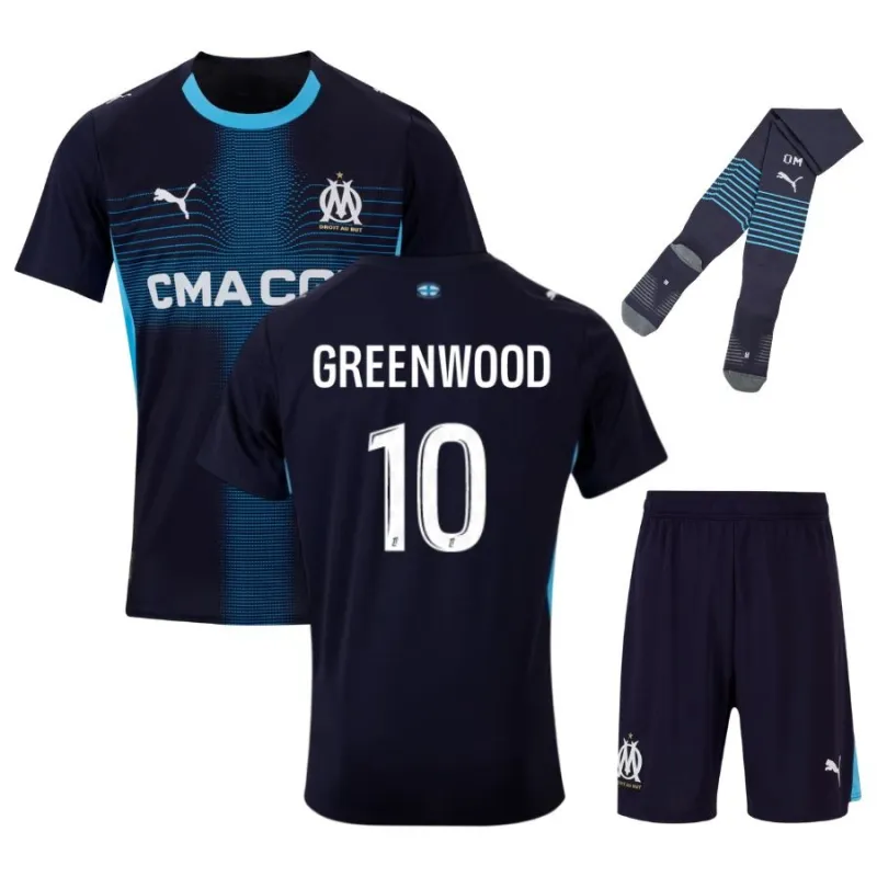 Conjunto Niño Marsella GREENWOOD Segunda Equipación 2025/26