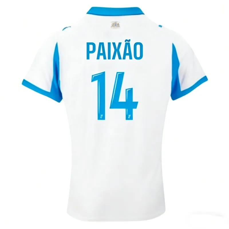 Marsella PAIXAO Conjunto de camiseta de local para niños 2025/26 - Blanca