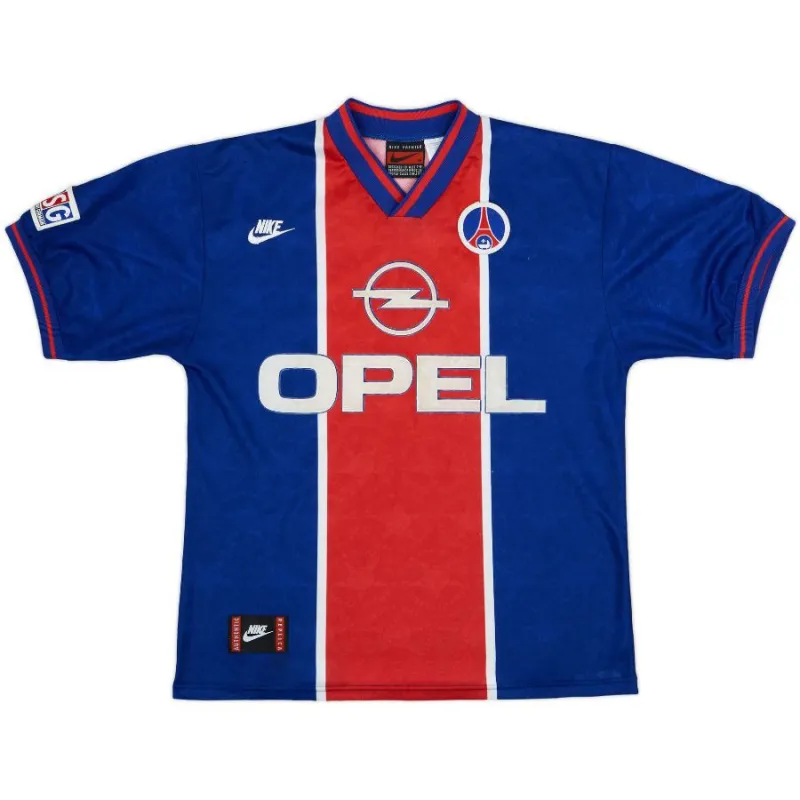 Paris Saint-Germain 1995/96 Maillot domicile rétro - Bleu/Rouge