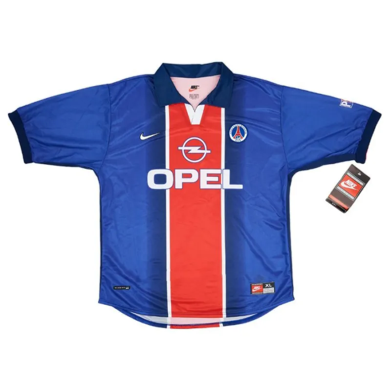 Paris Saint-Germain 1998/99 Camiseta retro local - Azul/Roja