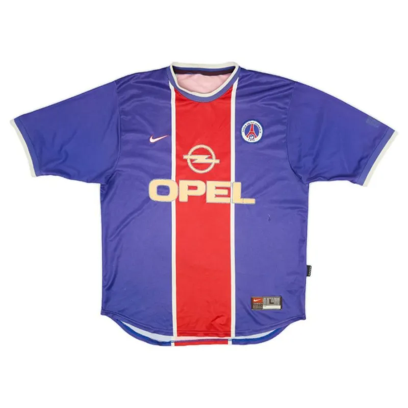 Paris Saint-Germain 1999/2000 Retro-Heimtrikot - Blau/Rot