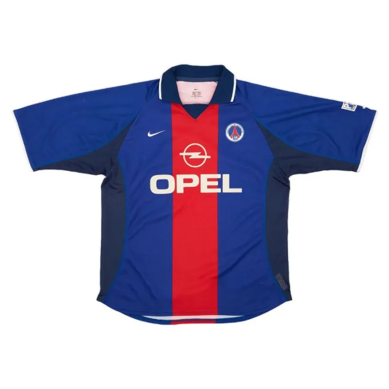 Paris Saint-Germain 2000/01 Retro-Heimtrikot - Blau/Rot