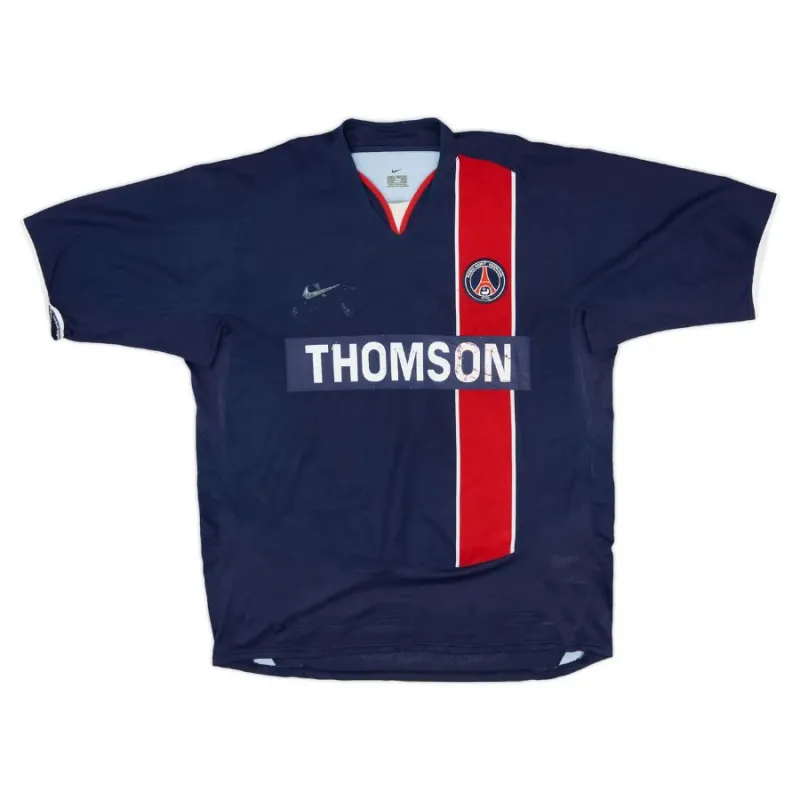Paris Saint-Germain 2002/03 Maillot domicile rétro - Bleu/Rouge